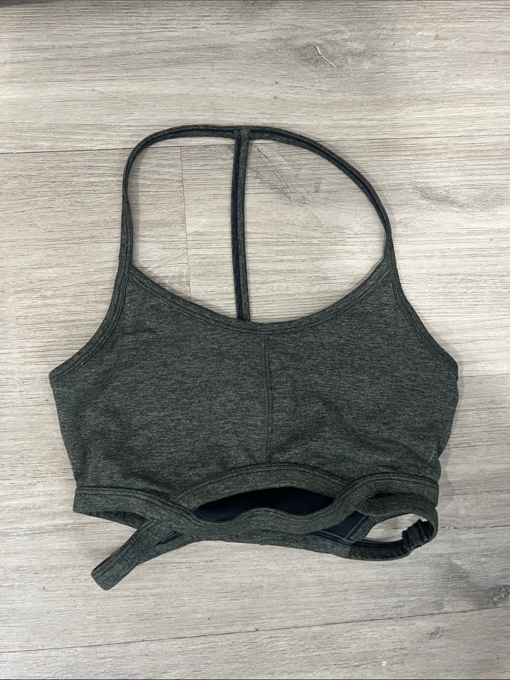FP Movement by Free People Heather Green Strappy Sports Bralette Size XS